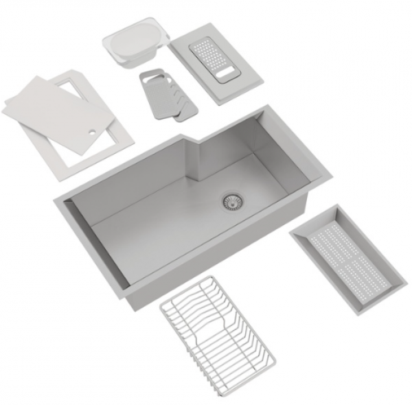 Rohl Stainless Steel Workstation Sink Pacific Coast Kitchen Bath